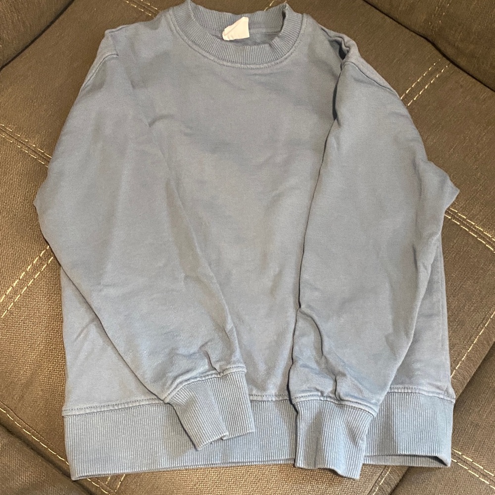 Zara Boys Slate Blue Crewneck Sweater